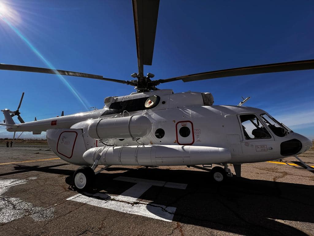 ӨКМге россиялык Ми-8 МТВ үлгүсүндөгү тик учак алынды