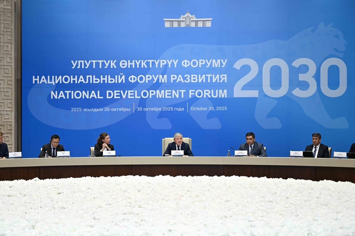 Касымалиев: Кыргызстандын ИДПсы 2030-жылга чейин 30 млрд долларга жетет