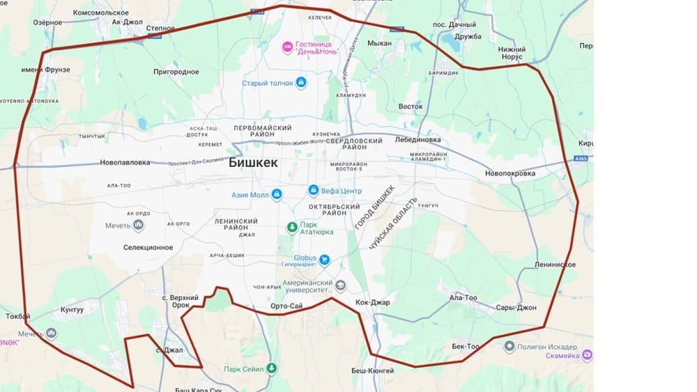 Бишкек шаарын тегерете курчаган айланма жол курулат