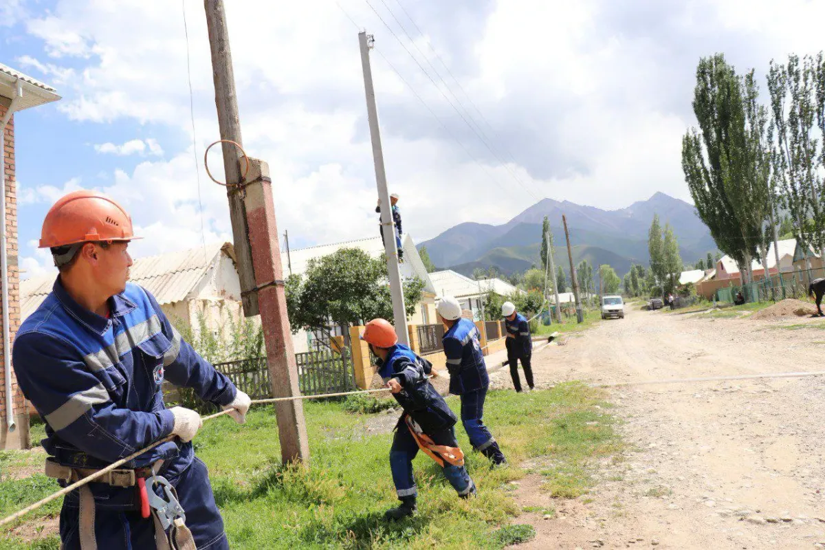 Жети-Өгүздө электр тармагын модернизациялоо иштери жүрүүдө