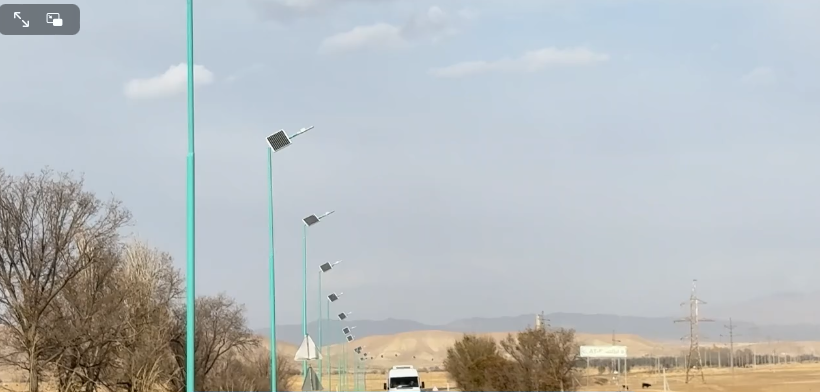 Ат-Башы менен Казыбек айылдарынын ортосунда күн чырактары орнотулду