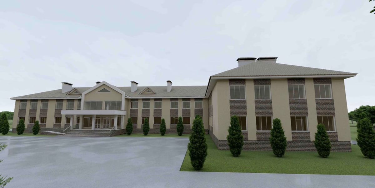 Түптүн Көөчү айылында заманбап эки кабаттуу мектеп курулууда