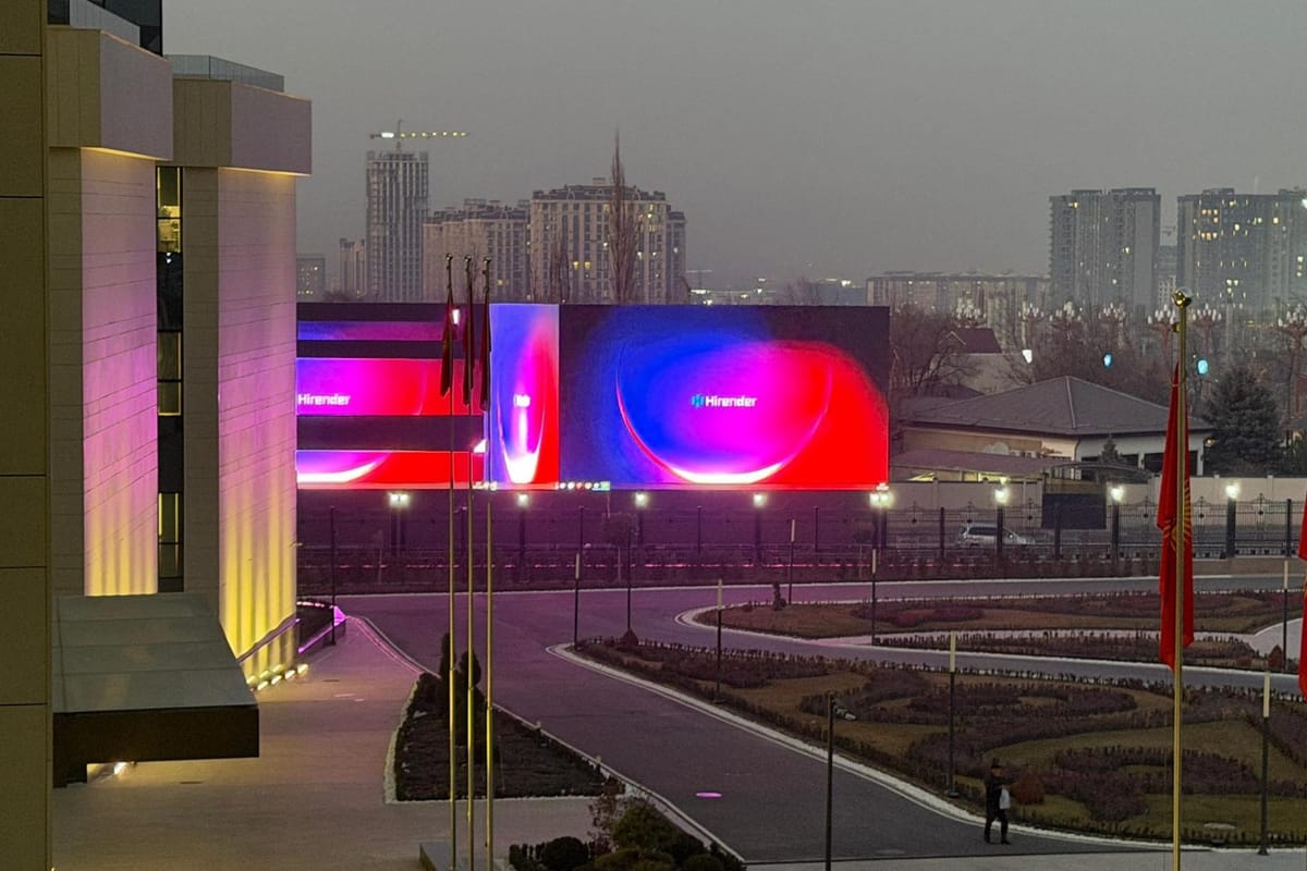 «Ынтымак Ордонун» жанына LED-экран  орнотулду