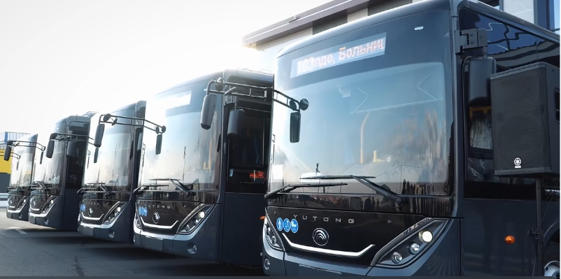 Балыкчы шаарына 10 жаңы автобус тапшырылды