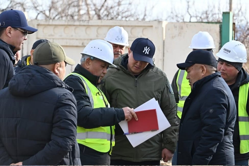 Чолпон-Атадагы саркынды сууларды тазалоочу курулманын курулушу текшерүүгө алынды