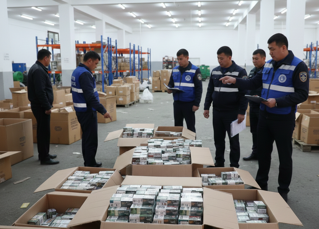 Манаста 721 миң сомдук  мыйзамсыз тамеки продукциясы аныкталды