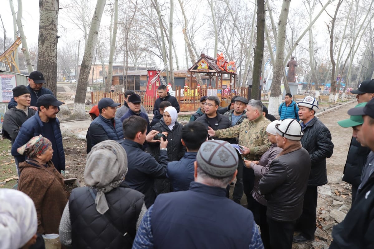 Ош шаарында жеке ишкерлер менен курулушчулар ортосунда нааразычылык жаралды