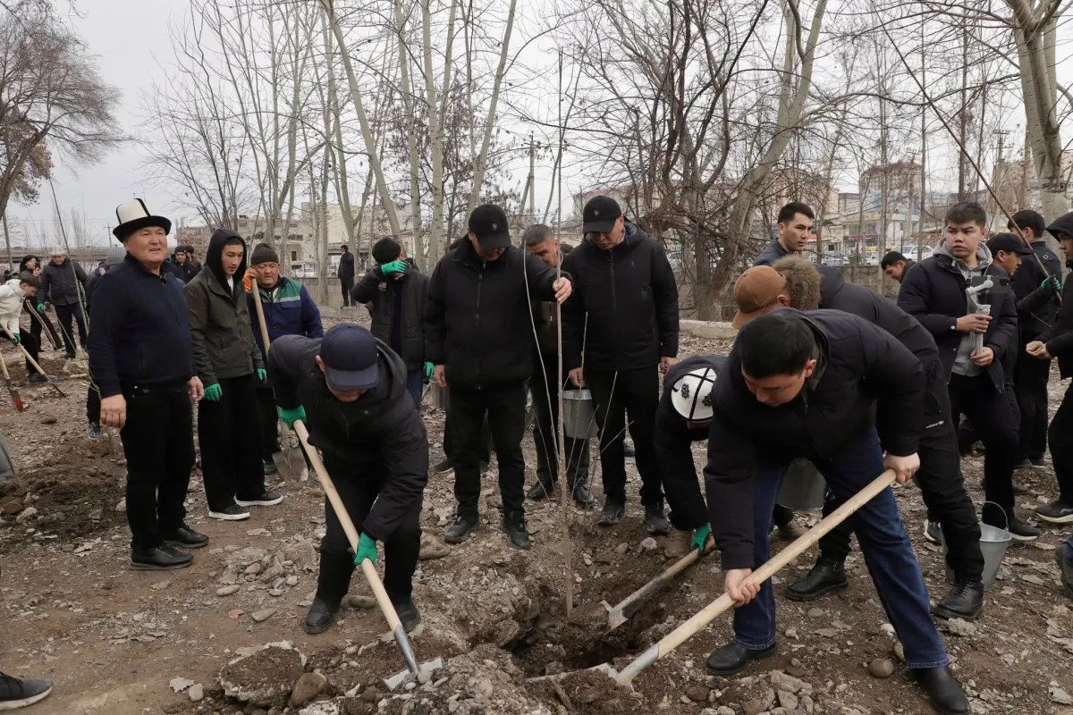А.Навои паркында 2 миң көчөт отургузулат