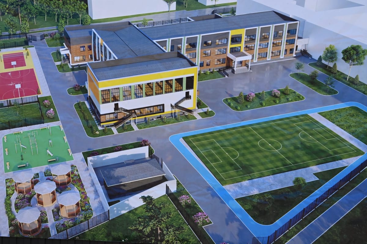 Бишкекте №64 мектепке 600 орундуу жаңы окуу корпусу курулууда