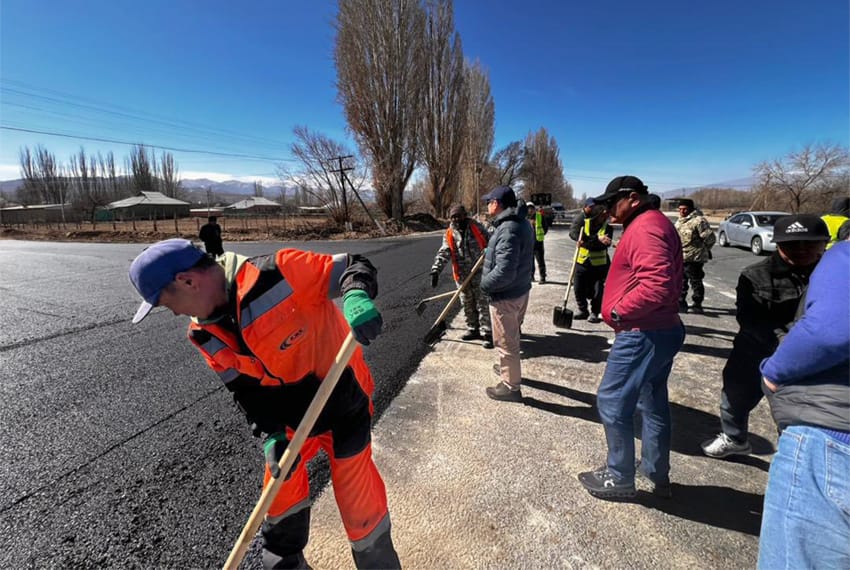 Ысык-Көл облусунда асфальт төшөө иштери башталды