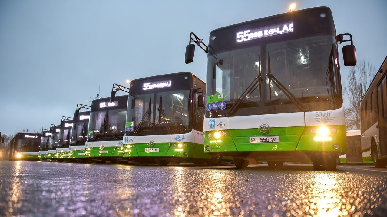 Бишкекке 124 жаңы автобус келди – долбоорду ЕРӨБ менен Япония каржылады