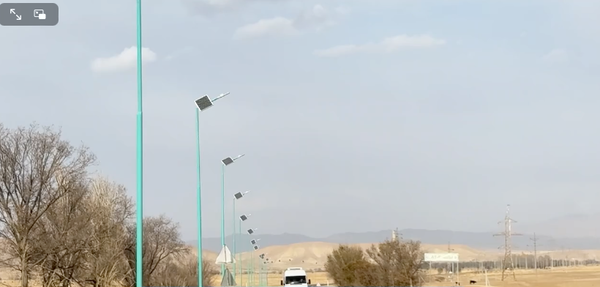 Ат-Башы менен Казыбек айылдарынын ортосунда күн чырактары орнотулду