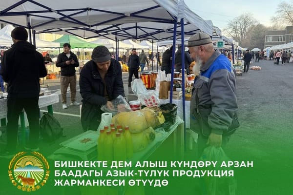 Бүгүн Бишкекте айыл чарба жарманкеси өтүп жатат