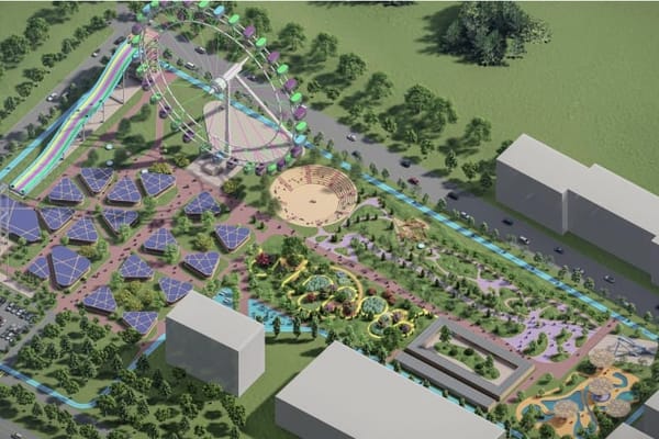 "Асанбайда"  Кыргызстандагы эң бийик кароол дөңгөлөгү орнотулуп жатат