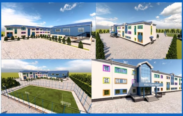 Токтогулда 750 орундуу үч кабаттуу мектеп курулуп жатат