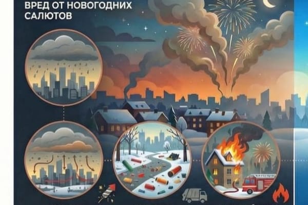 Экология министрлиги жаны жылдык салюттардан баш тартууну сунуштайт