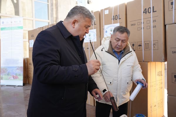 Ири мүйүздүү малдарды жасалма уруктандыруу үчүн жаңы жабдыктар алынды