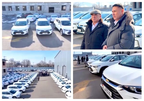 Транспорт министрлиги департаментке 30 кызматтык унаа тапшырды