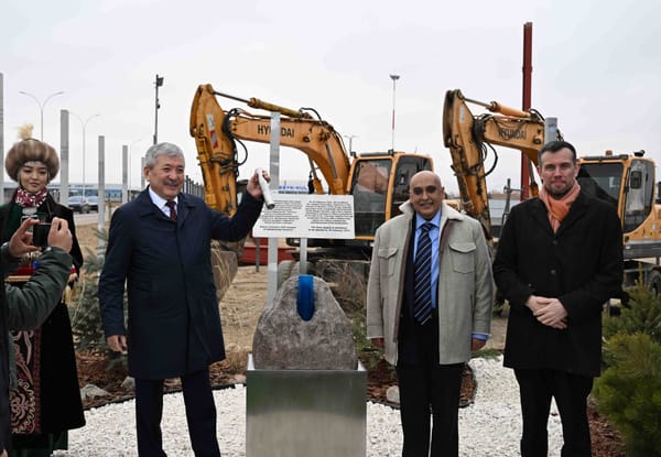 "Тамчы" финансылык-инвестициялык аймагынын курулушуна капсула салынды