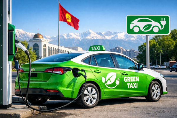 Бишкекте экологиялык таза “жашыл такси” долбоору пландалууда