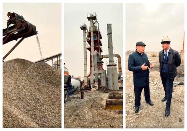 Министр Т.Солтобаев асфальт-бетон заводунун жазгы сезонго даярдыгын текшерди