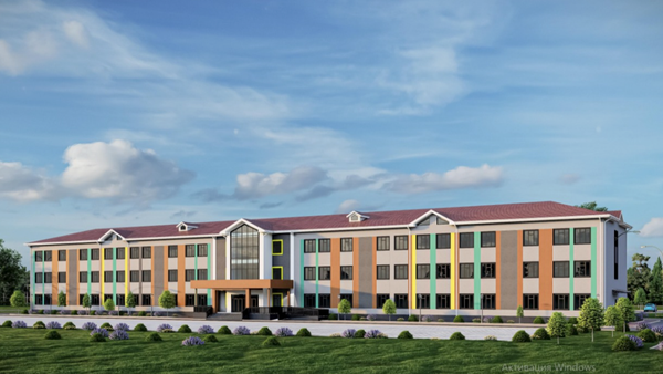 Достук айылында 3 кабаттуу жаңы мектеп курулууда