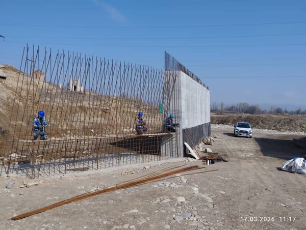 Суусамыр – Талас – Тараз жолунда курулуш кызуу жүрүүдө