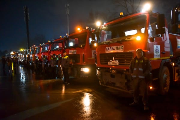 Бишкекте түнкүсүн көчөлөрдү жууп-тазалоо иштери жүргүзүлүүдө