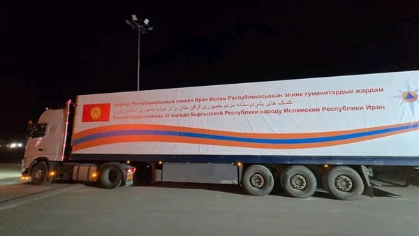 Кыргызстан Иранга 129 тонна гуманитардык жүк жөнөттү